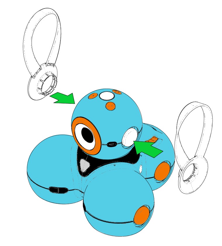 Dash And Dot Robot With Xylophone And White Outfit